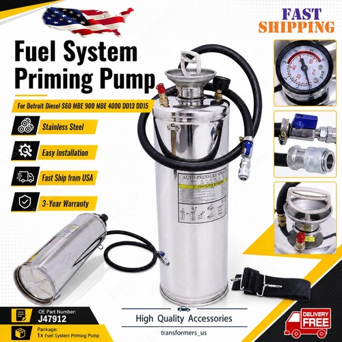 Fuel system priming - priming, pump